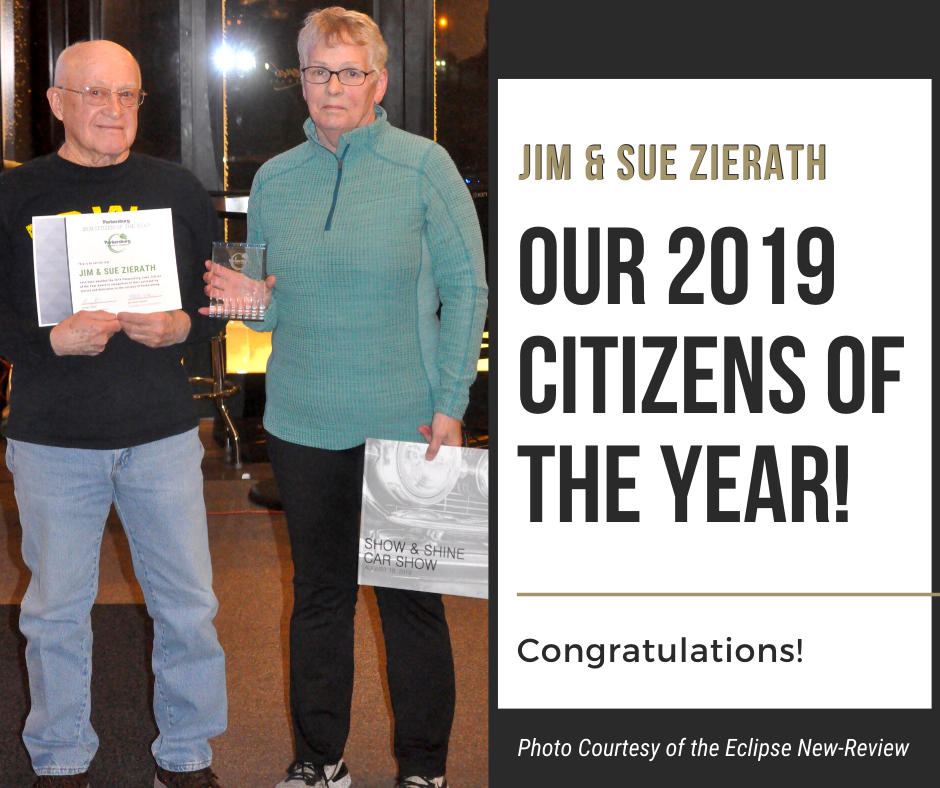 Parkersburg Chamber of Commerce's 2020 Citizens of the Year: Jim and Sue Zierath