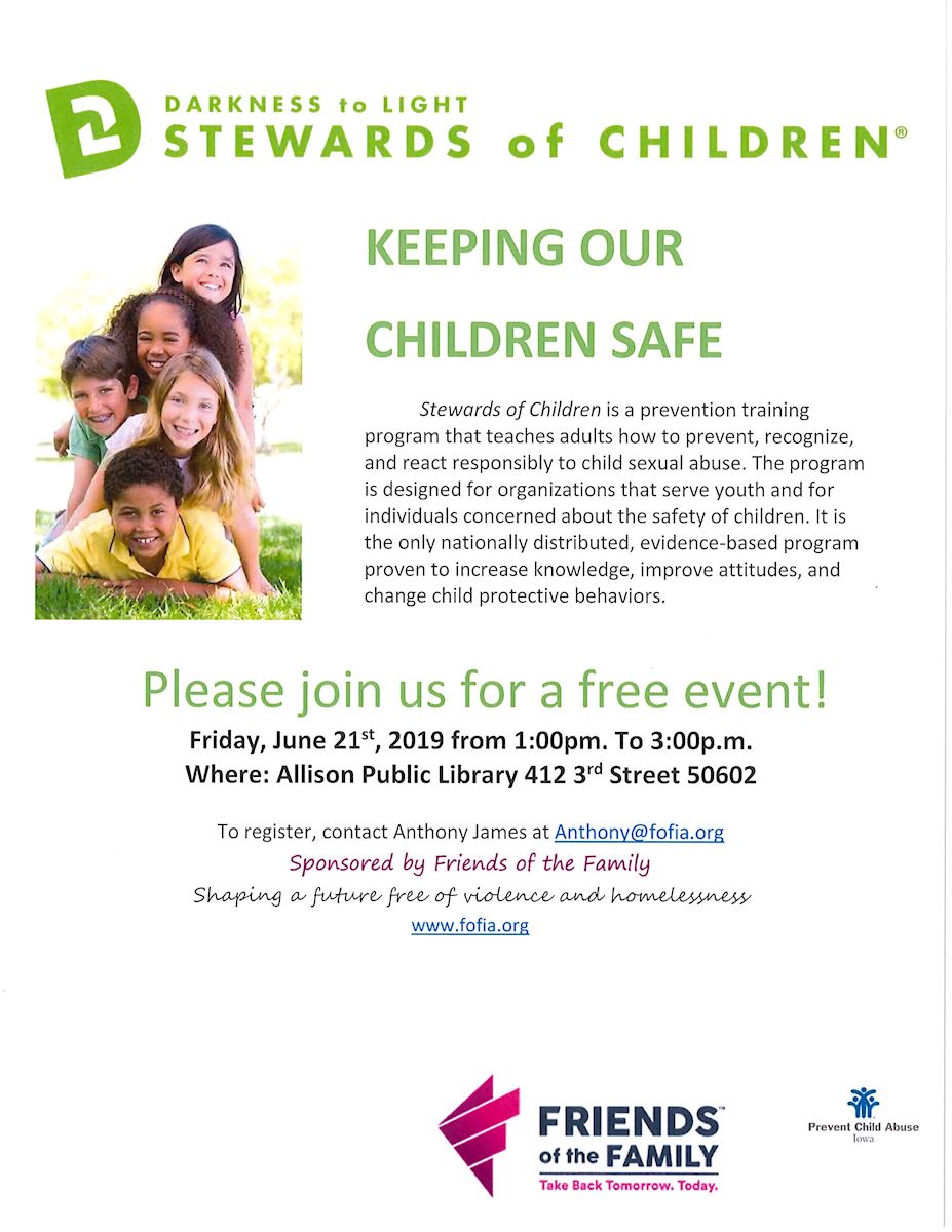 Stewards of Children: Keeping Our Children Safe