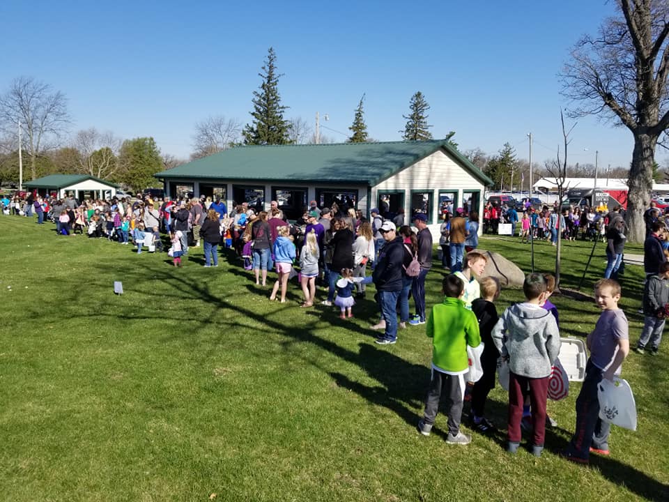 Crowd at the 2019 Easter Egg HUnt
