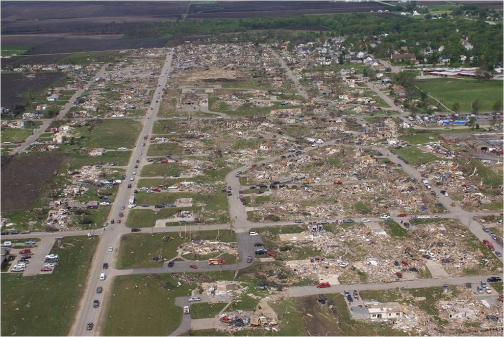 Parkersburg Iowa After EF-5 Tornado in 2008